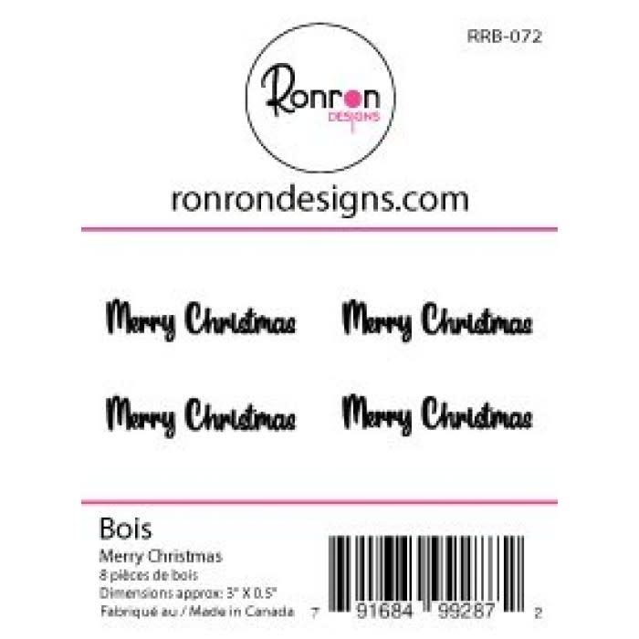 RONRON DESIGNS RONRON DESIGNS MERRY CHRISTMAS WOOD PIECES