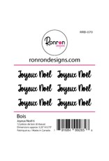 RONRON DESIGNS RONRON DESIGNS JOYEUX NOËL 6 WOOD PIECES