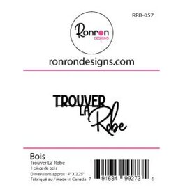 RONRON DESIGNS RONRON DESIGNS TROUVER LA ROBE WOOD PIECE