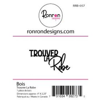 RONRON DESIGNS RONRON DESIGNS TROUVER LA ROBE WOOD PIECE