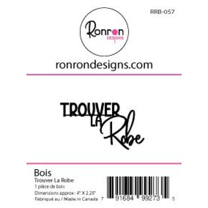 RONRON DESIGNS RONRON DESIGNS TROUVER LA ROBE WOOD PIECE