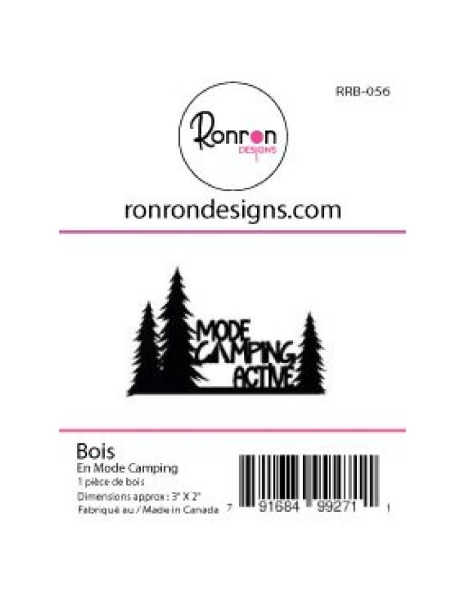 RONRON DESIGNS RONRON DESIGNS EN MODE CAMPING WOOD PIECE
