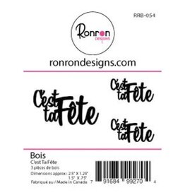 RONRON DESIGNS RONRON DESIGNS C'EST TA FÊTE WOOD PIECES