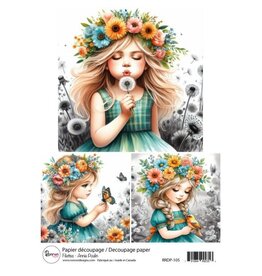RONRON DESIGNS RONRON DESIGNS ANNIE POULIN - FILLETTES RICE PAPER