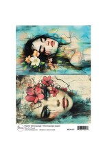 RONRON DESIGNS RONRON DESIGNS TÊTES EN FLEURS! RICE PAPER