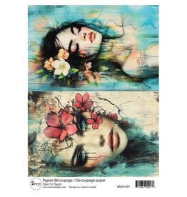 RONRON DESIGNS RONRON DESIGNS TÊTES EN FLEURS! RICE PAPER