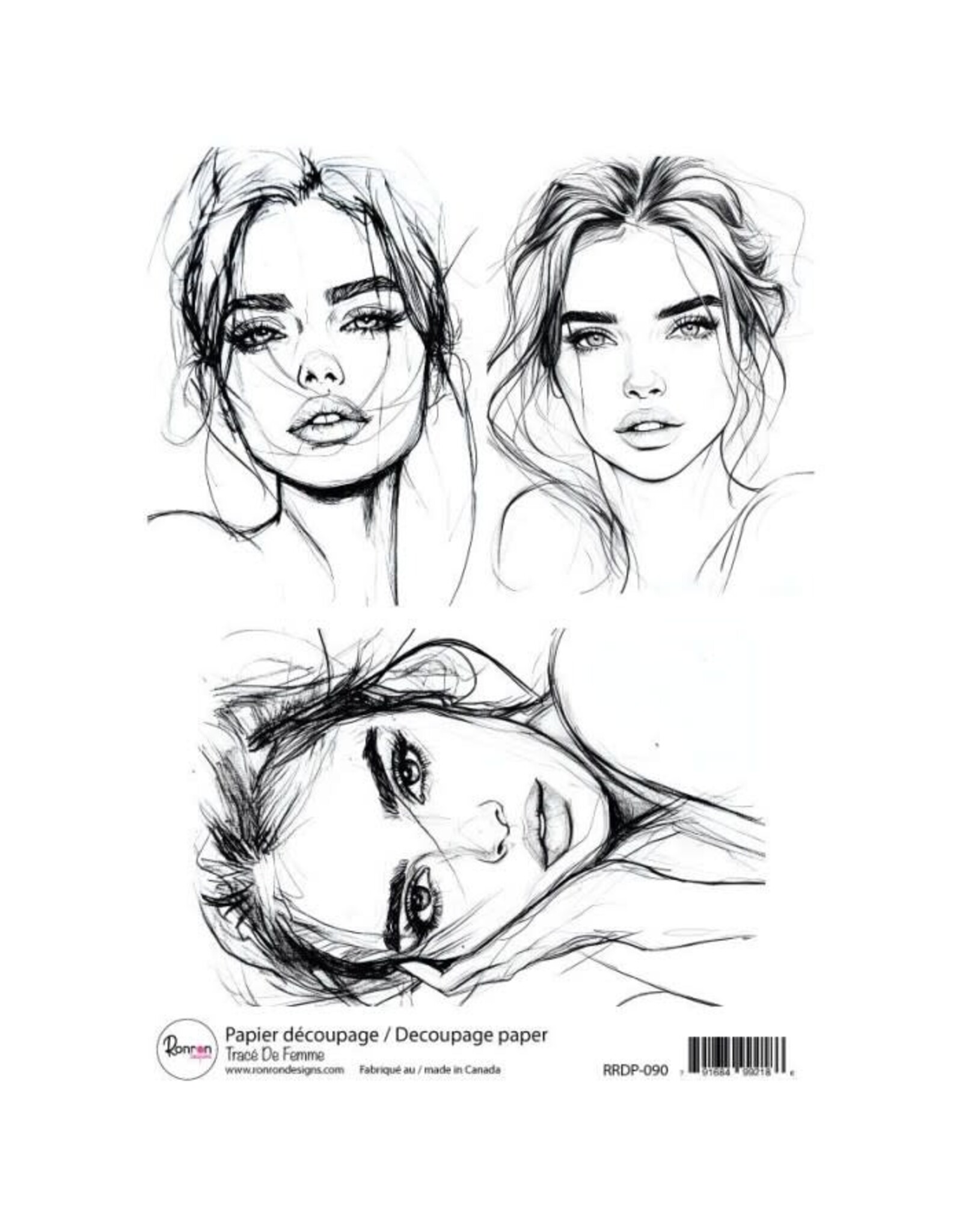 RONRON DESIGNS RONRON DESIGNS TRACÉ DE FEMME RICE PAPER