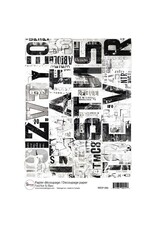 RONRON DESIGNS RONRON DESIGNS FOND NOIR & BLANC RICE PAPER