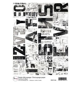 RONRON DESIGNS RONRON DESIGNS FOND NOIR & BLANC RICE PAPER