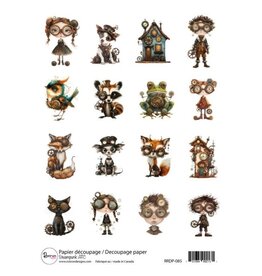 RONRON DESIGNS RONRON DESIGNS STEAMPUNK ATC RICE PAPER