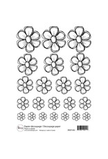 RONRON DESIGNS RONRON DESIGNS FLEURS À COLORIER RICE PAPER