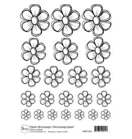 RONRON DESIGNS RONRON DESIGNS FLEURS À COLORIER RICE PAPER