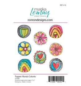 RONRON DESIGNS RONRON DESIGNS MARIKA LEMAY - RONDS COLORÉS TOPPERS
