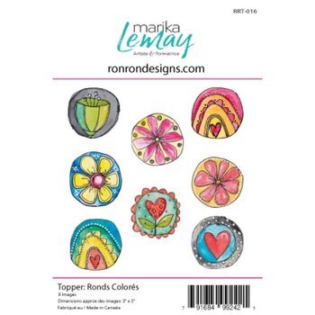 RONRON DESIGNS RONRON DESIGNS MARIKA LEMAY - RONDS COLORÉS TOPPERS