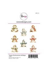 RONRON DESIGNS RONRON DESIGNS BONHOMMES DE NEIGE TOPPERS