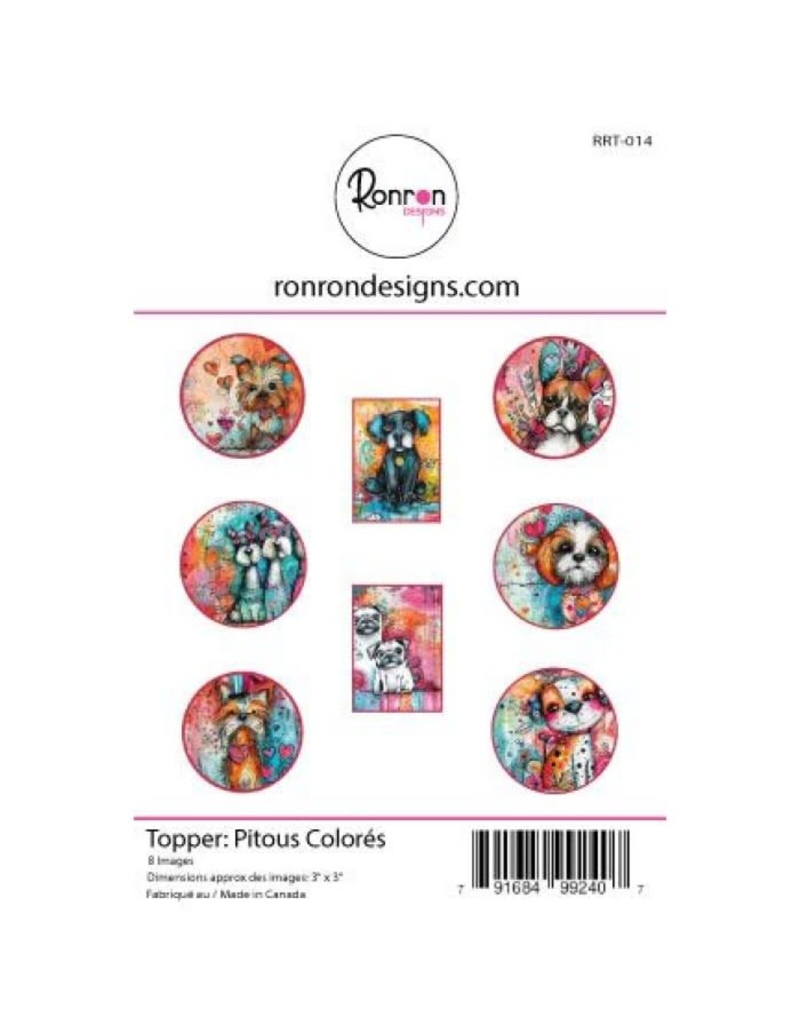 RONRON DESIGNS RONRON DESIGNS PITOUS COLORÉS TOPPERS