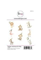 RONRON DESIGNS RONRON DESIGNS ANIMAUX EN FÊTE TOPPERS