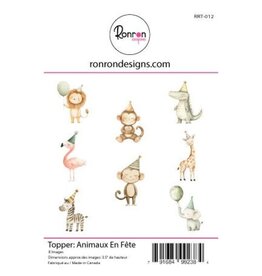 RONRON DESIGNS RONRON DESIGNS ANIMAUX EN FÊTE TOPPERS