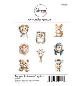 RONRON DESIGNS RONRON DESIGNS ANIMAUX COQUINS TOPPERS