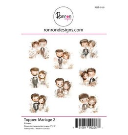 RONRON DESIGNS RONRON DESIGNS MARIAGE 2 TOPPERS