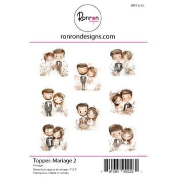 RONRON DESIGNS RONRON DESIGNS MARIAGE 2 TOPPERS