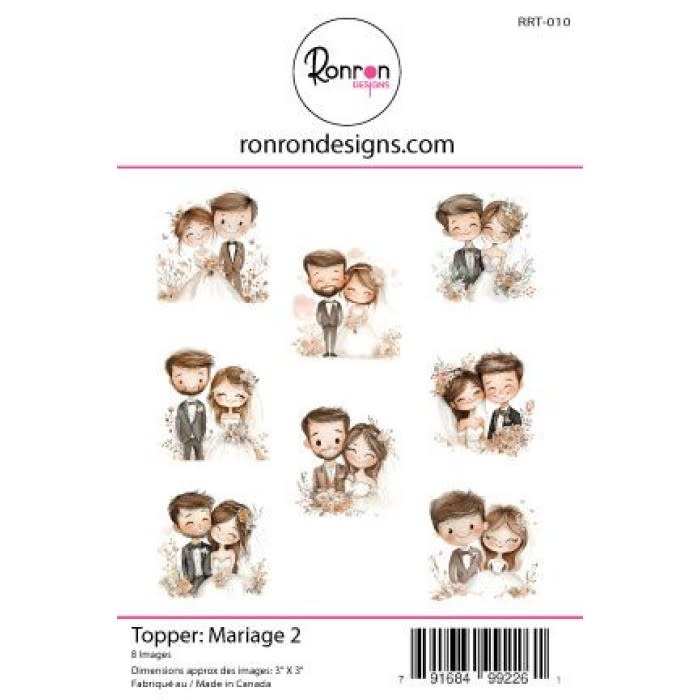 RONRON DESIGNS RONRON DESIGNS MARIAGE 2 TOPPERS