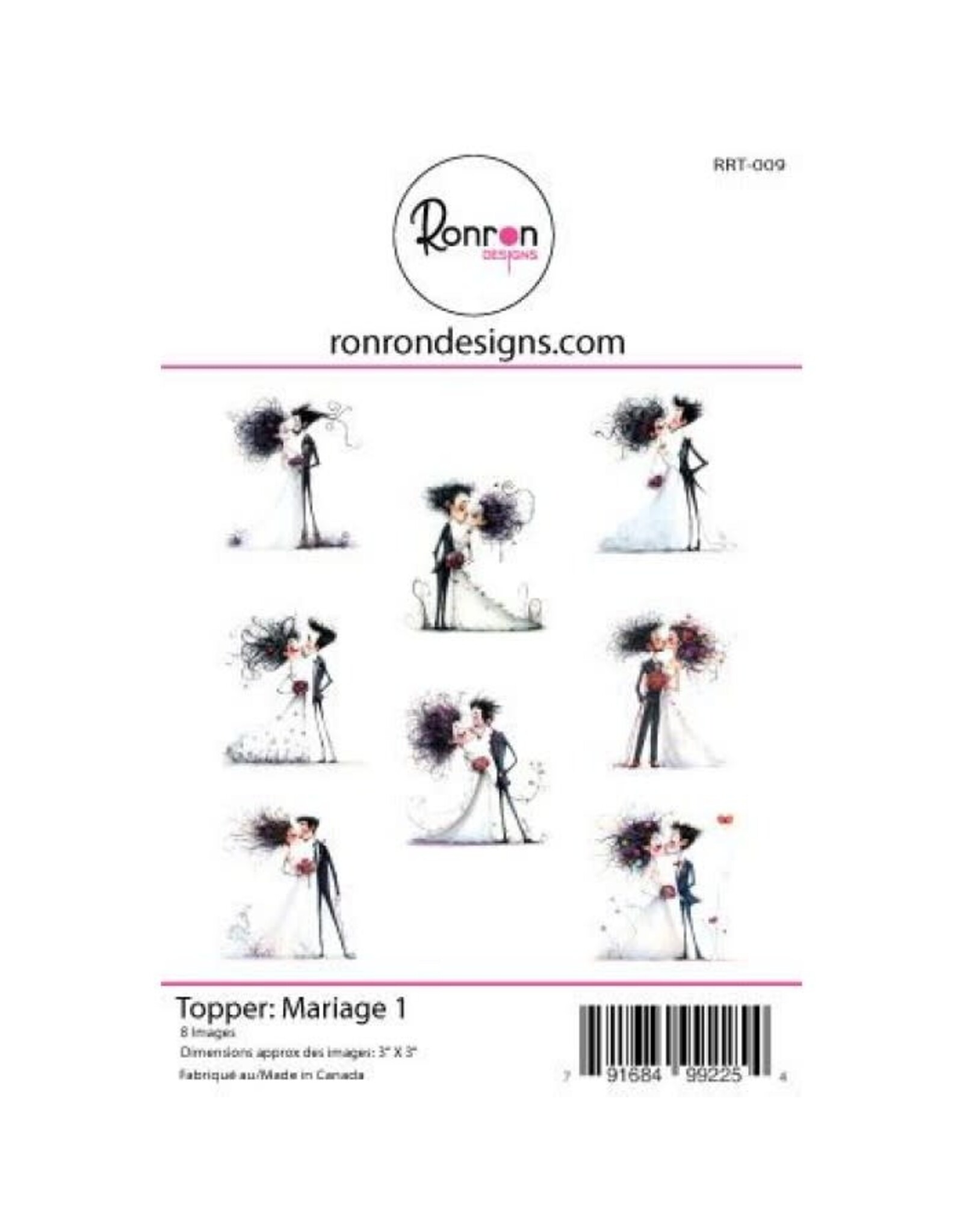 RONRON DESIGNS RONRON DESIGNS MARIAGE 1 TOPPERS