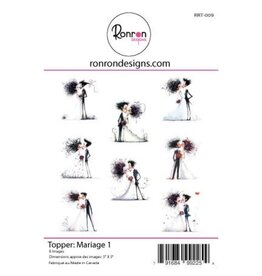 RONRON DESIGNS RONRON DESIGNS MARIAGE 1 TOPPERS