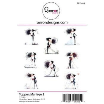 RONRON DESIGNS RONRON DESIGNS MARIAGE 1 TOPPERS