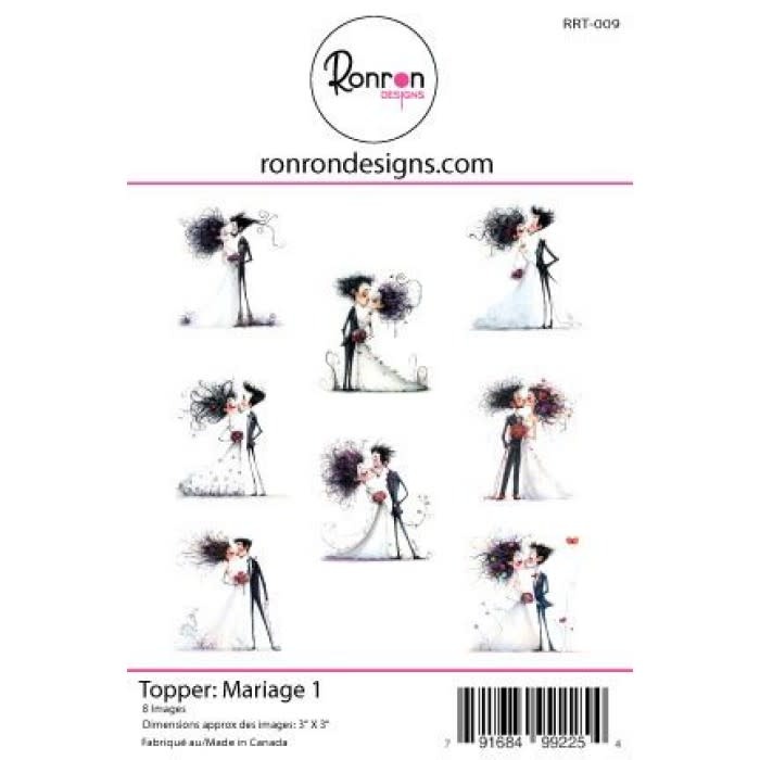 RONRON DESIGNS RONRON DESIGNS MARIAGE 1 TOPPERS