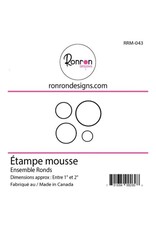 RONRON DESIGNS RONRON DESIGNS ENSEMBLE RONDS FOAM STAMP SET