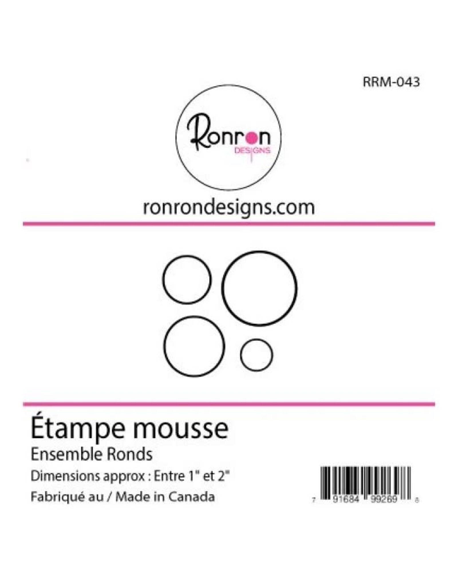 RONRON DESIGNS RONRON DESIGNS ENSEMBLE RONDS FOAM STAMP SET