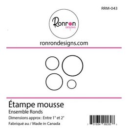RONRON DESIGNS RONRON DESIGNS ENSEMBLE RONDS FOAM STAMP SET