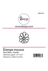 RONRON DESIGNS RONRON DESIGNS FLEUR RÉTRO - GRANDE FOAM STAMP