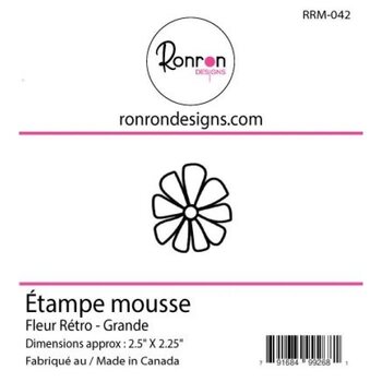 RONRON DESIGNS RONRON DESIGNS FLEUR RÉTRO - GRANDE FOAM STAMP