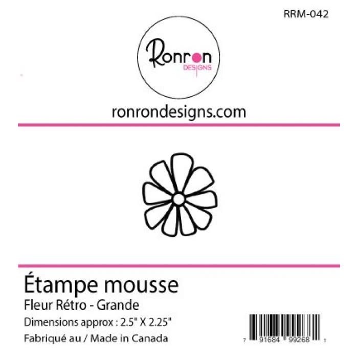 RONRON DESIGNS RONRON DESIGNS FLEUR RÉTRO - GRANDE FOAM STAMP