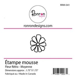 RONRON DESIGNS RONRON DESIGNS FLEUR RÉTRO - MOYENNE FOAM STAMP