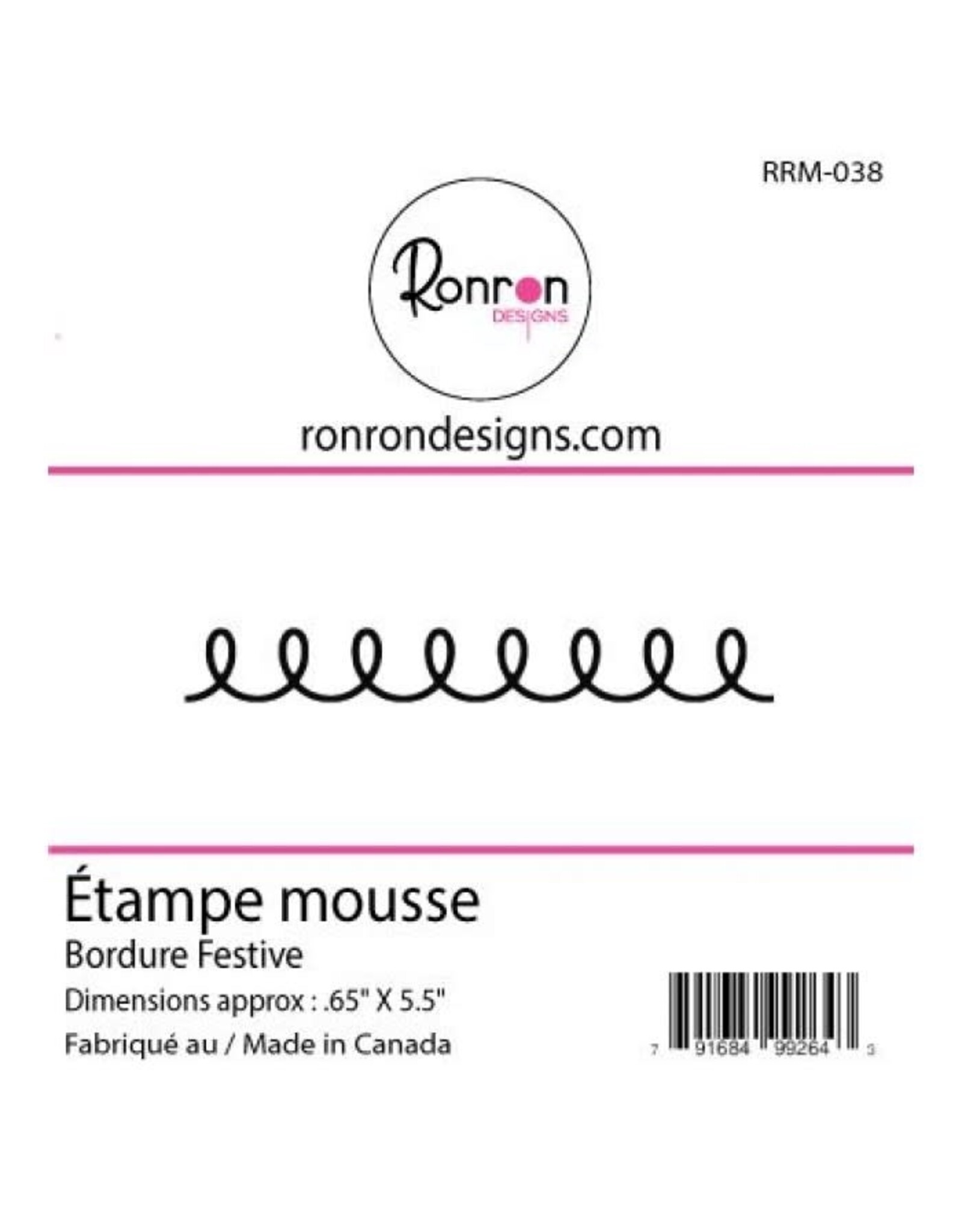 RONRON DESIGNS RONRON DESIGNS BORDURE FESTIVE FOAM STAMP