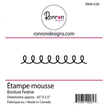 RONRON DESIGNS RONRON DESIGNS BORDURE FESTIVE FOAM STAMP