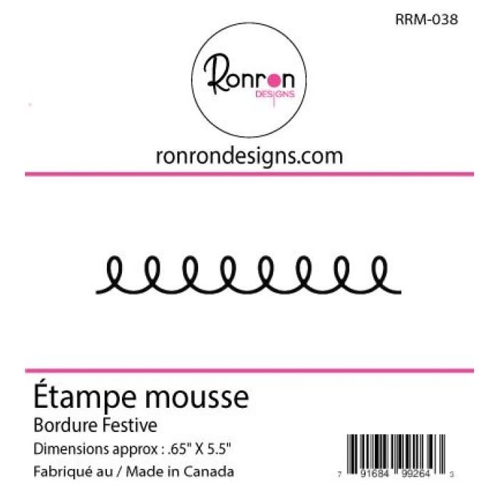 RONRON DESIGNS RONRON DESIGNS BORDURE FESTIVE FOAM STAMP