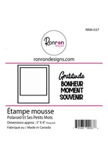 RONRON DESIGNS RONRON DESIGNS POLAROID ET SES PETITS MOTS FOAM STAMP SET