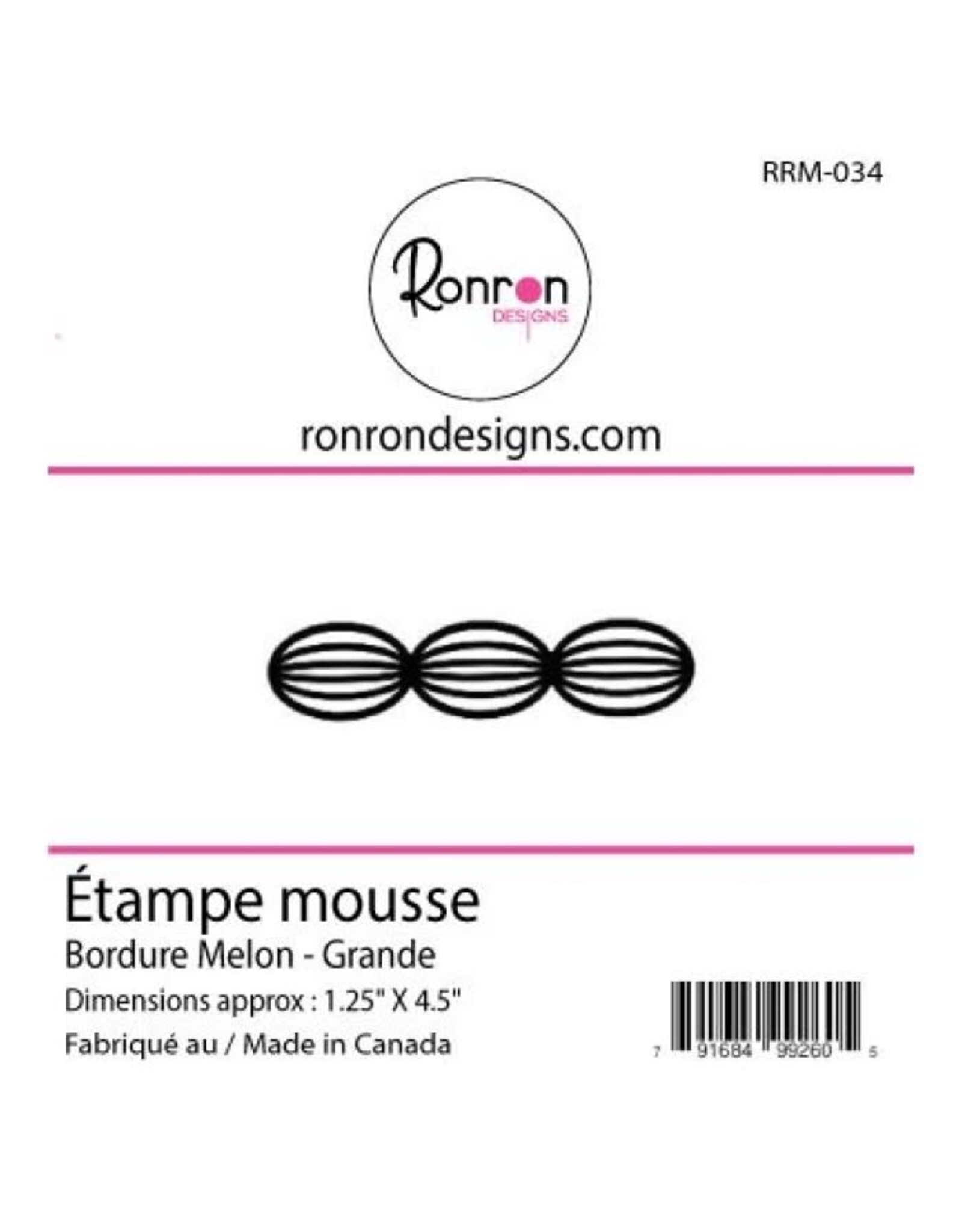 RONRON DESIGNS RONRON DESIGNS BORDURE MELON - GRANDE FOAM STAMP