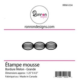 RONRON DESIGNS RONRON DESIGNS BORDURE MELON - GRANDE FOAM STAMP