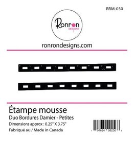 RONRON DESIGNS RONRON DESIGNS DUO BORDURES DAMIER FOAM STAMP SET