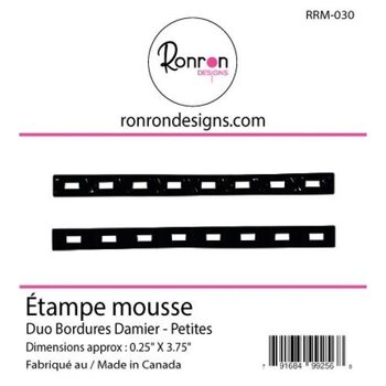 RONRON DESIGNS RONRON DESIGNS DUO BORDURES DAMIER FOAM STAMP SET