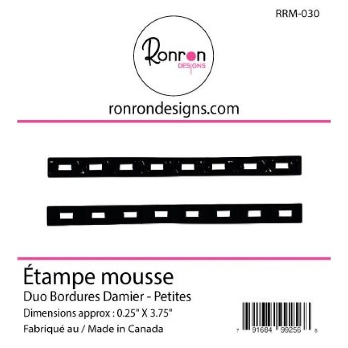 RONRON DESIGNS RONRON DESIGNS DUO BORDURES DAMIER FOAM STAMP SET