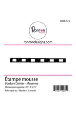 RONRON DESIGNS RONRON DESIGNS BORDURE DAMIER - MOYENNE FOAM STAMP
