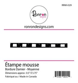 RONRON DESIGNS RONRON DESIGNS BORDURE DAMIER - MOYENNE FOAM STAMP