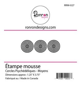RONRON DESIGNS RONRON DESIGNS CERCLES PSYCHÉDÉLIQUES - MOYENS FOAM STAMP