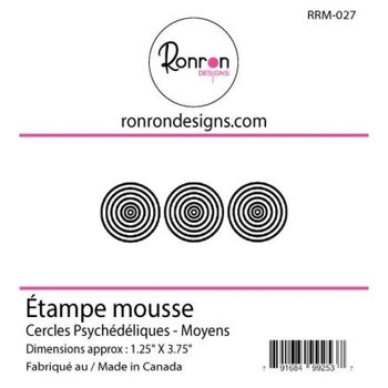 RONRON DESIGNS RONRON DESIGNS CERCLES PSYCHÉDÉLIQUES - MOYENS FOAM STAMP